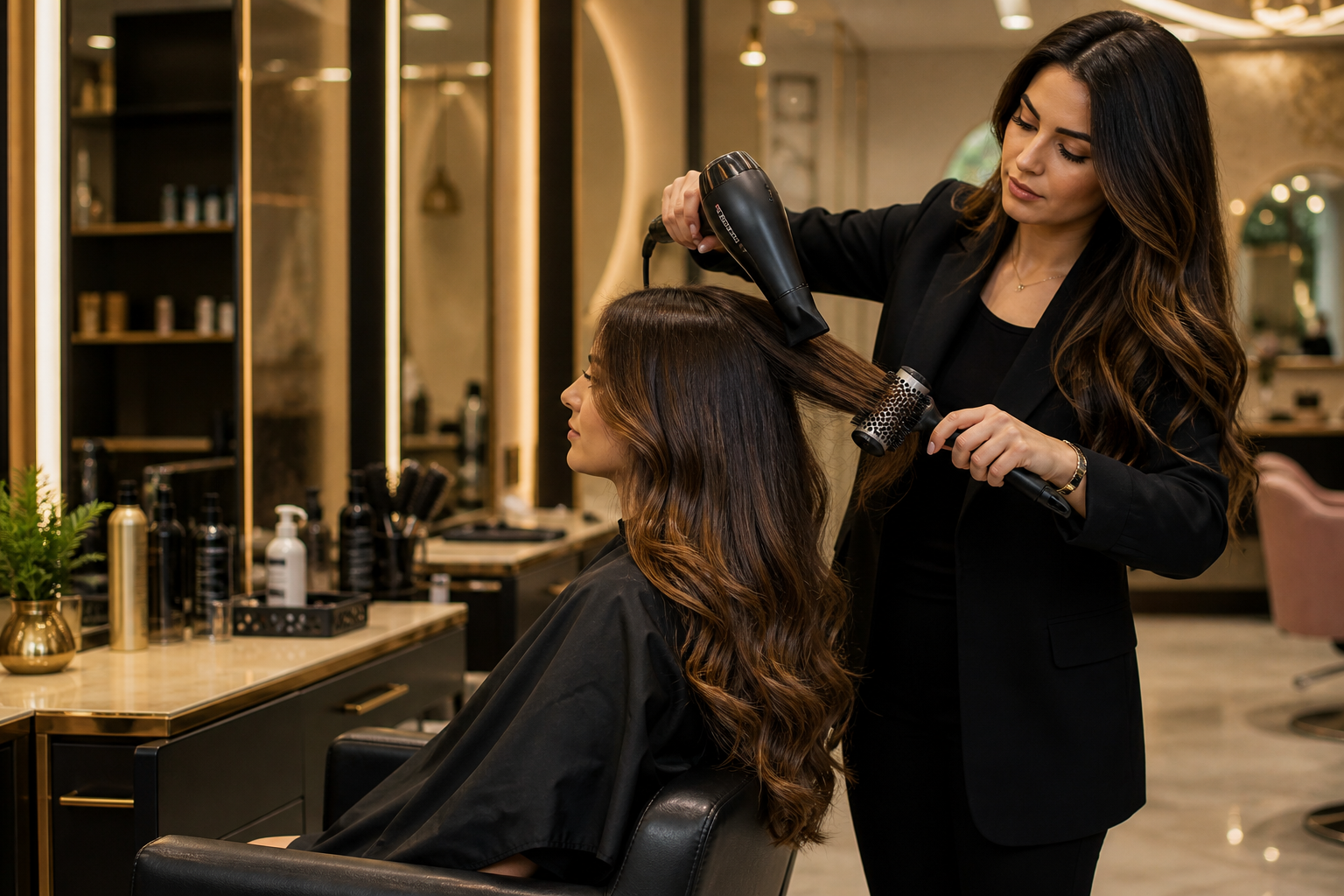 Luxury beauty studio styling experience